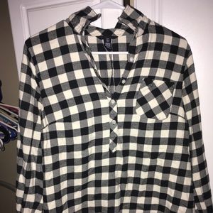 Lands end plaid shirt